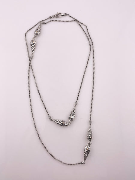 sterling silver & 14k gold JAI by John Hardy station layer necklace