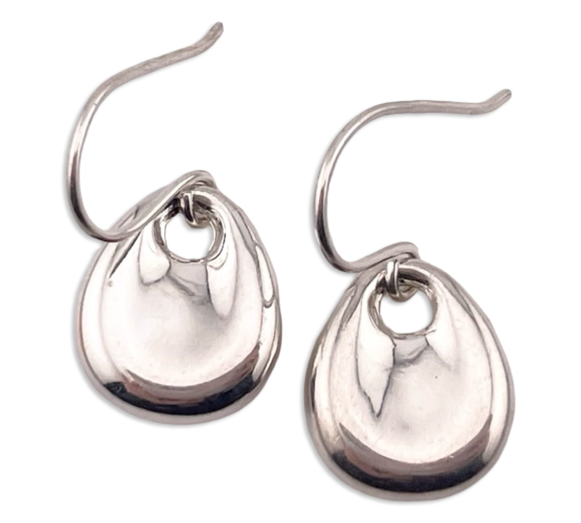 sterling silver stoneless hook earrings