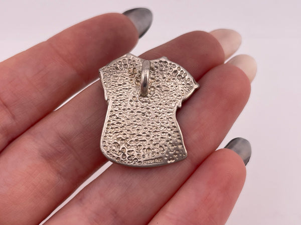 sterling silver blouse shirt pendant