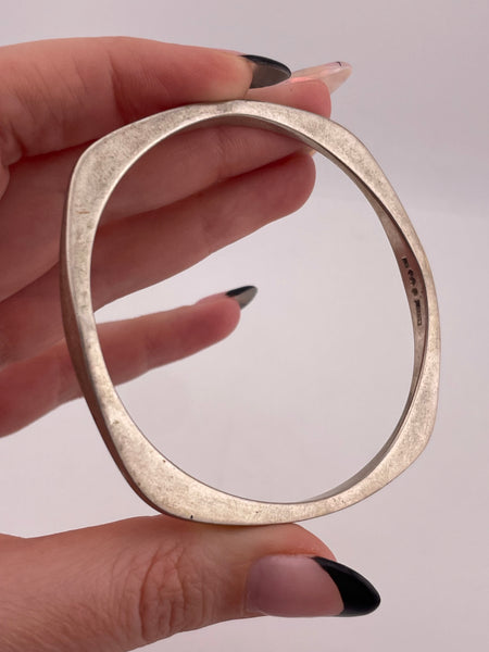 sterling silver Swedish Alton stoneless bangle bracelet
