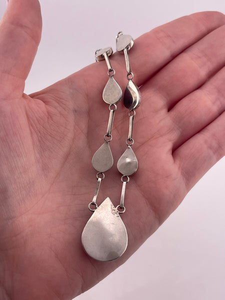 sterling silver 18" purple spiny oyster necklace