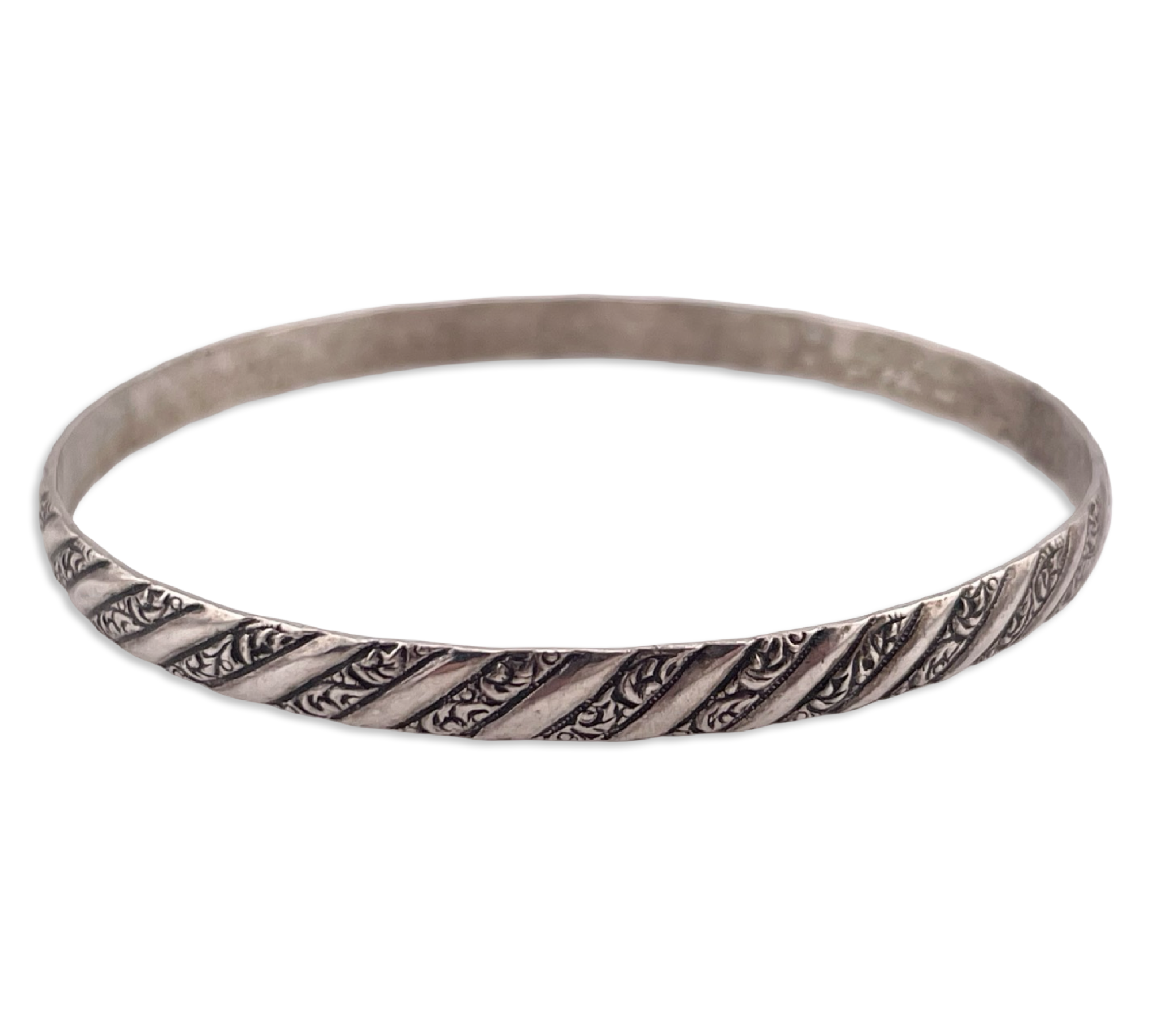 sterling silver 8" Danecraft bangle bracelet