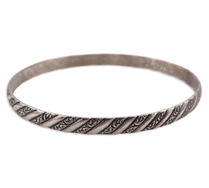 sterling silver 8" Danecraft bangle bracelet