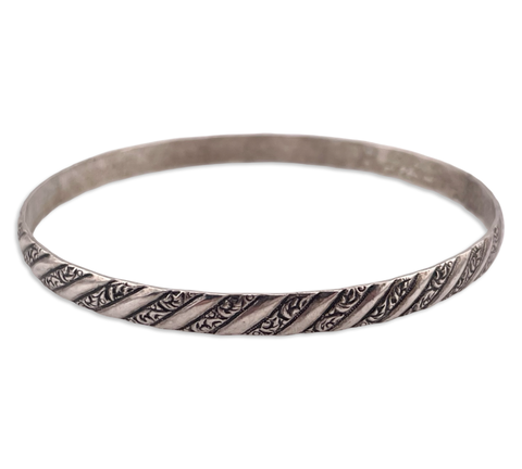 sterling silver 8" Danecraft bangle bracelet