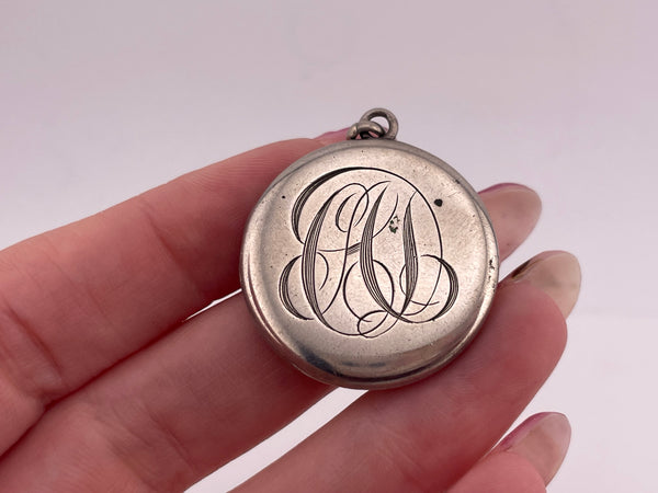 sterling silver "MBD" "CAD" initials letters locket pendant