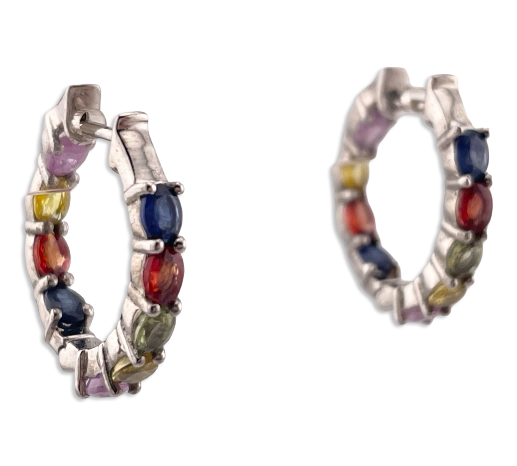 【STONEHENgE】Silver Material Ribbon Earrings SC25A25E Silver Earrings | Everyday Low Prices | Rainbow