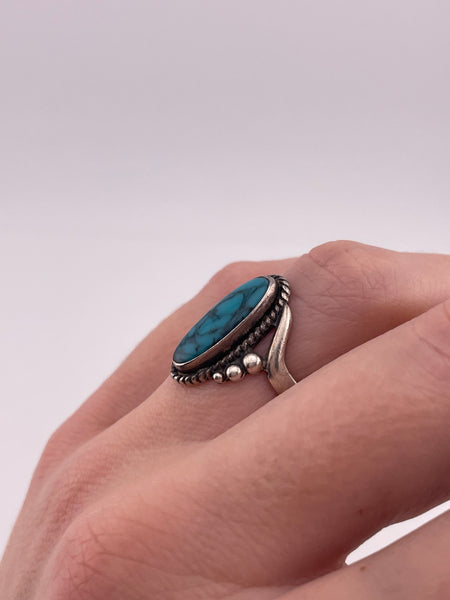 size 6.5 sterling silver Bell Trading Post turquoise ring
