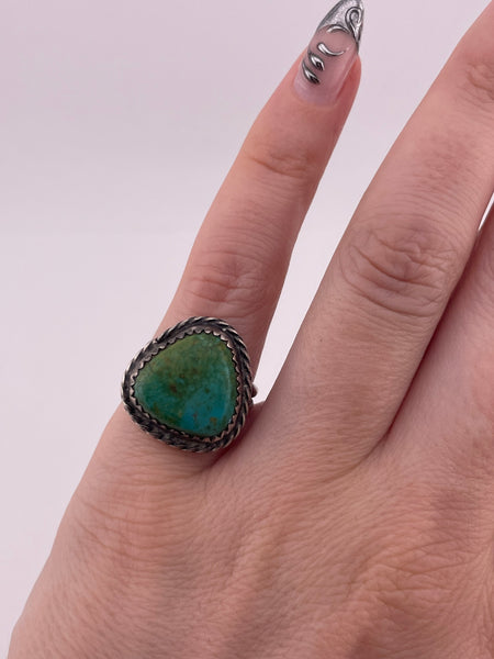 size 6.25 sterling silver turquoise ring