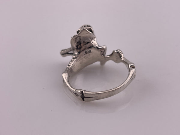 size 10.75 sterling silver skeleton ring