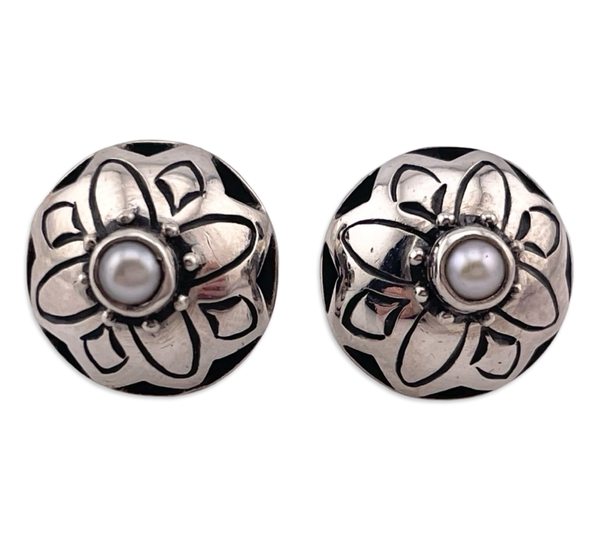 sterling silver Lori Bonn pearl post earrings ***Non sterling posts***