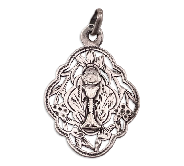 sterling silver ornate pendant