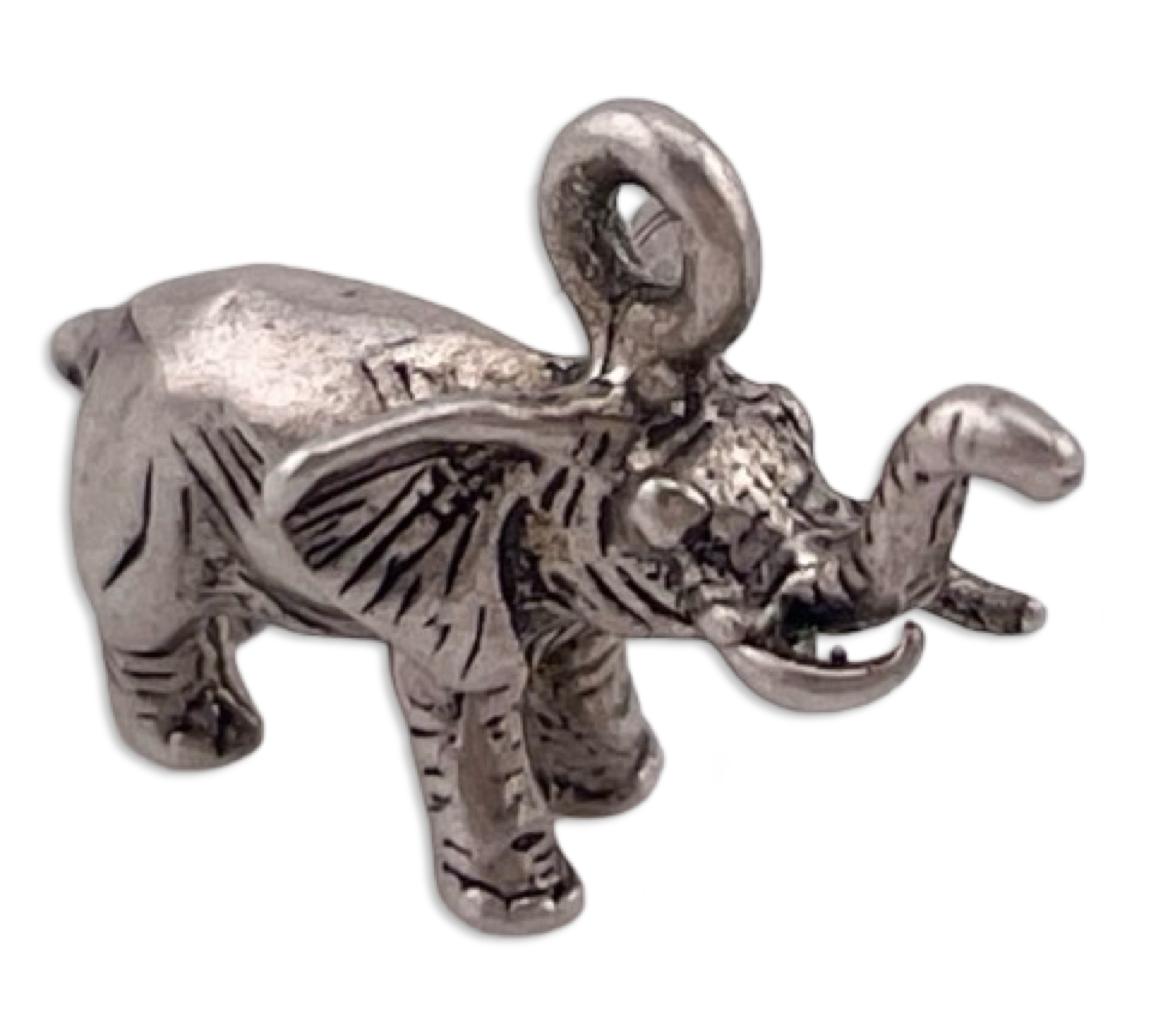 sterling silver small elephant pendant