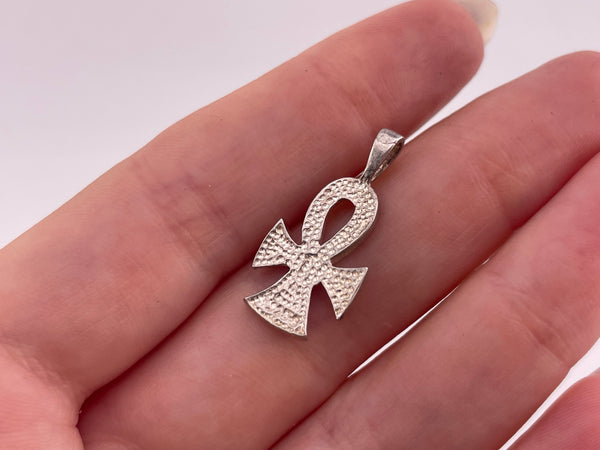 sterling silver Ankh cross pendant