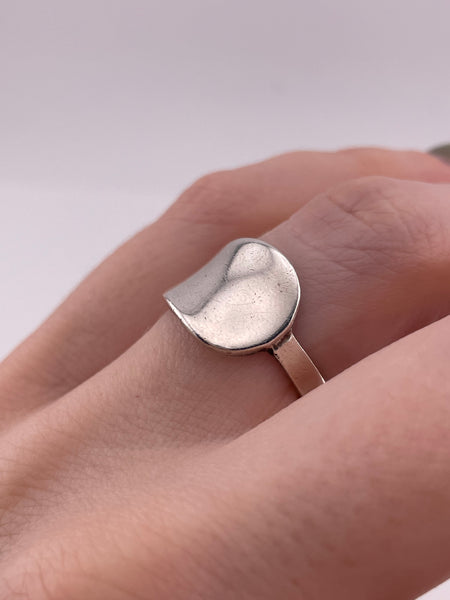 size 6.75 sterling silver stoneless ring