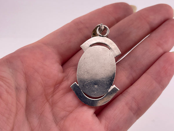 sterling silver Mexican mother of pearl pendant