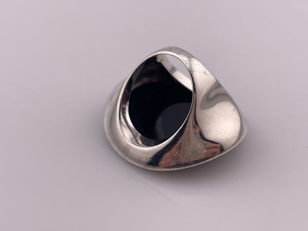 size 7 sterling silver onyx ring