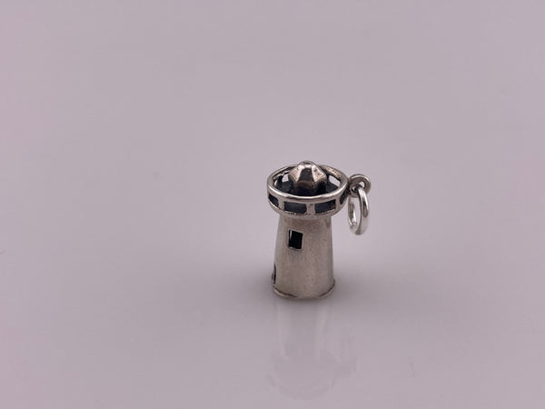 sterling silver lighthouse pendant ***AS IS***