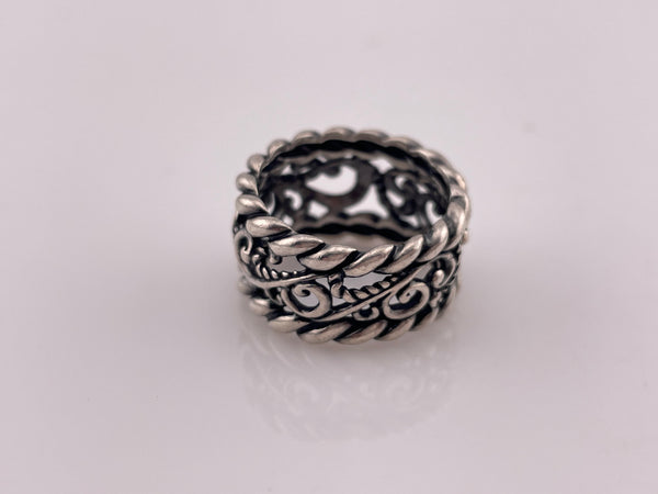 size 7.75 sterling silver Carolyn Pollack swirl ring