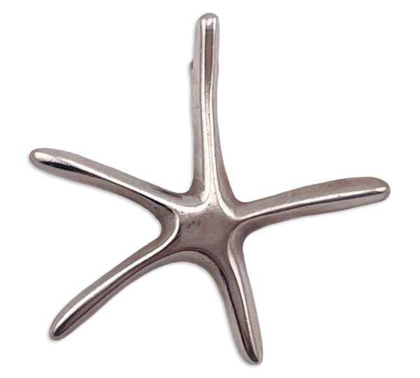 sterling silver starfish pendant