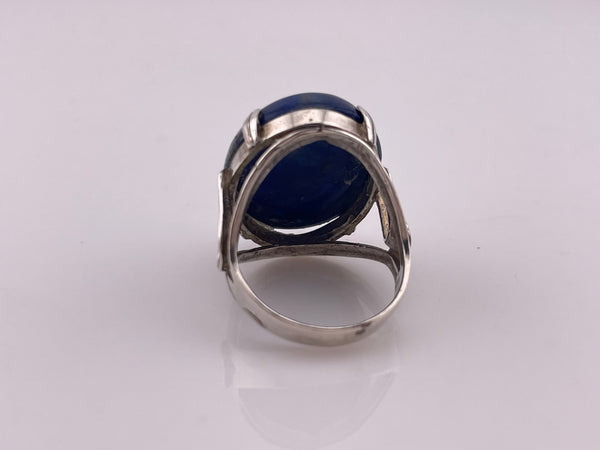 size 8 sterling silver lapis ring