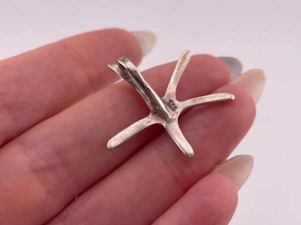 sterling silver starfish pendant