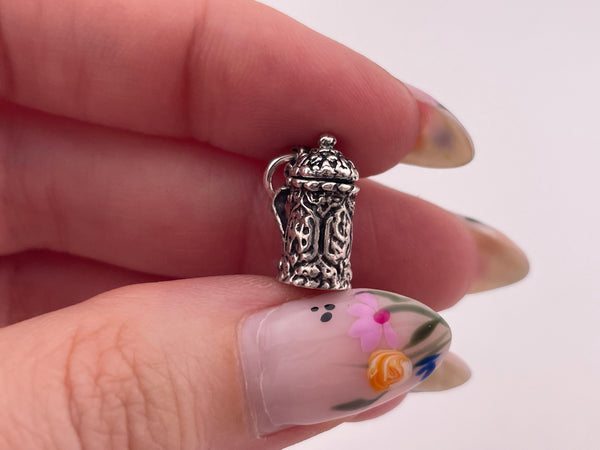 sterling silver beer stein pendant
