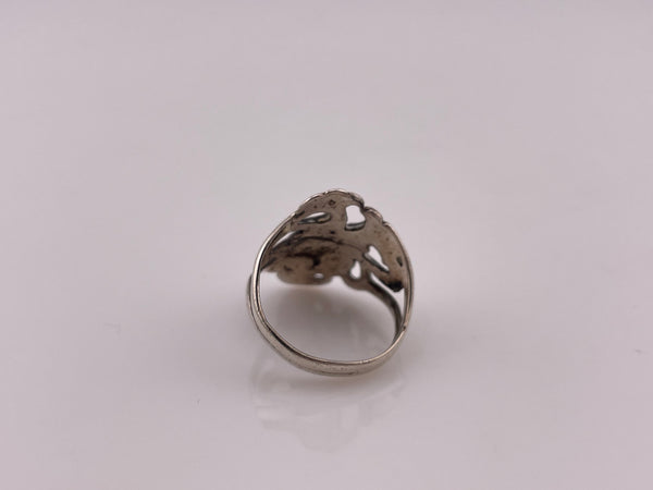 size 5 sterling silver woman face ring