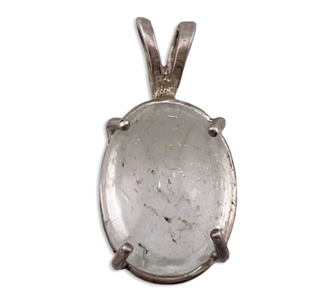 sterling silver topaz(?) pendant