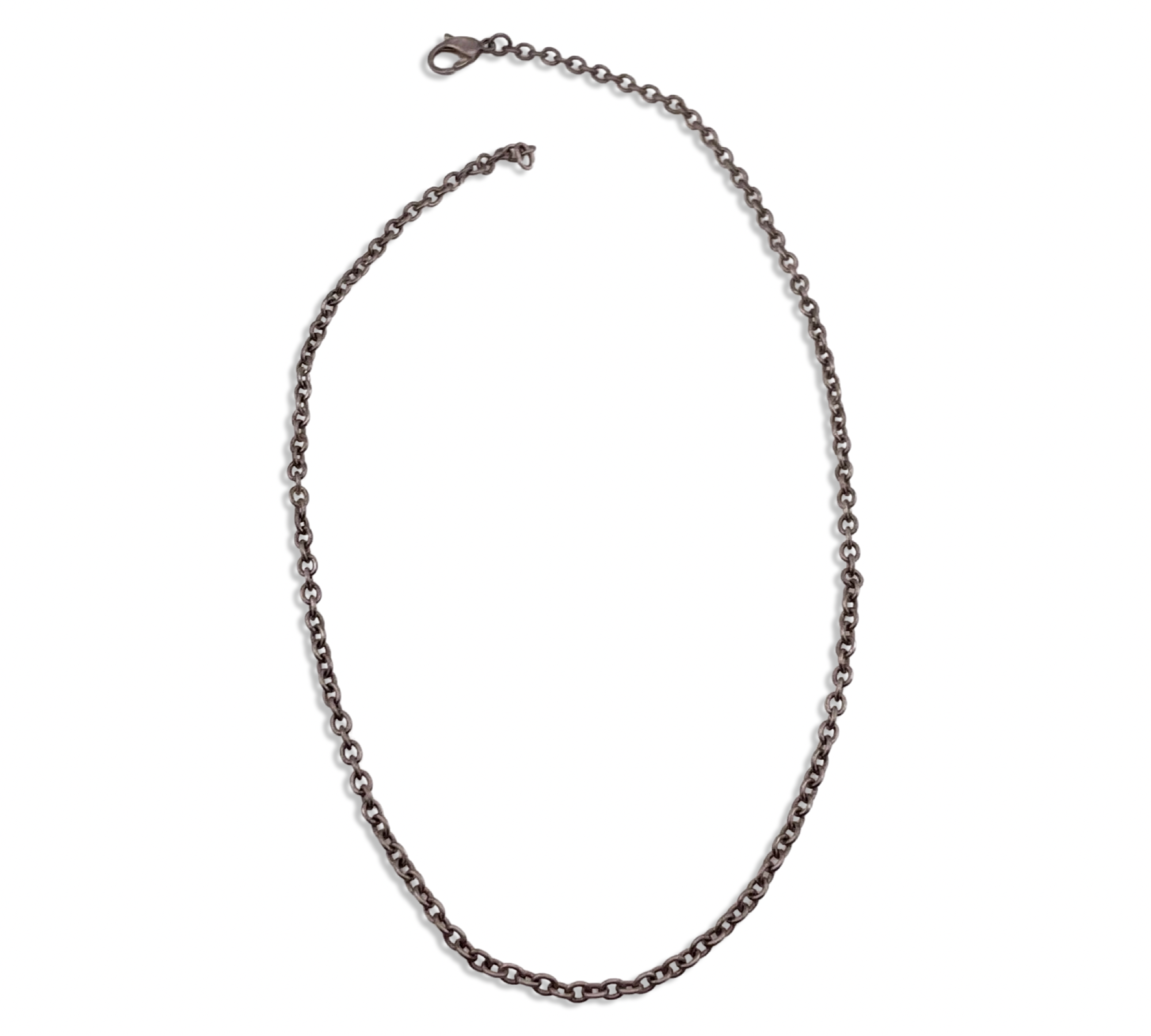 sterling silver 18" curb link chain necklace