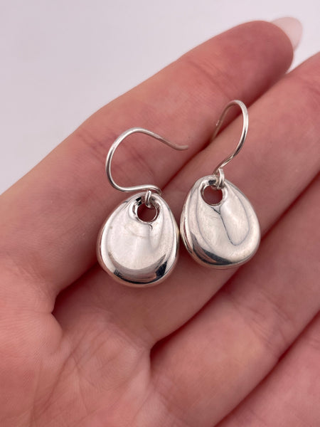 sterling silver stoneless hook earrings