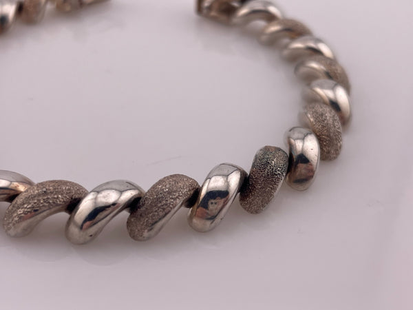 sterling silver 7 1/2" Milor San Marco link bracelet