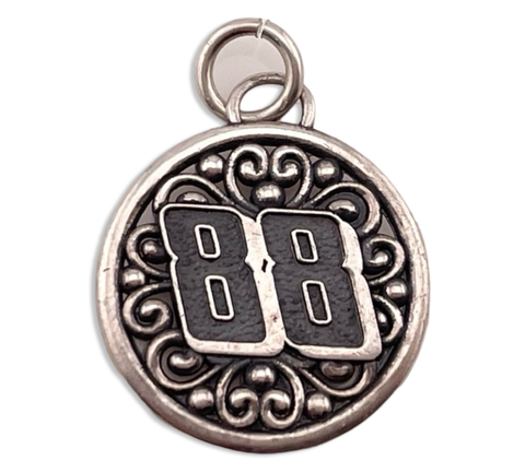 sterling silver 88 pendant