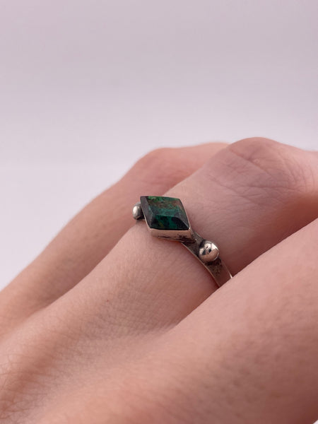 size 6.5 sterling silver chrysocolla ring