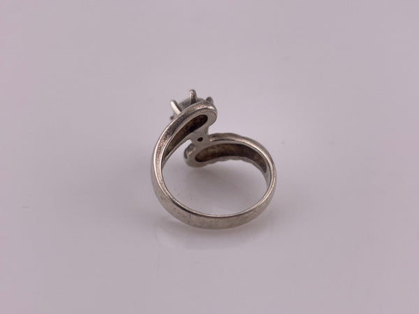 size 6.25 sterling silver rhinestone ring