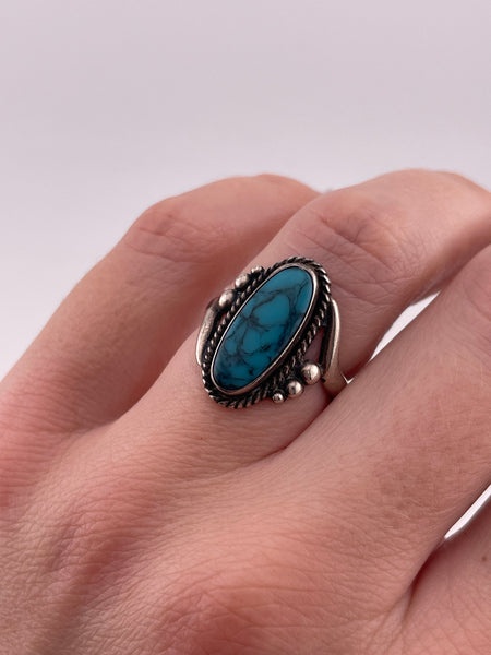 size 6.5 sterling silver Bell Trading Post turquoise ring