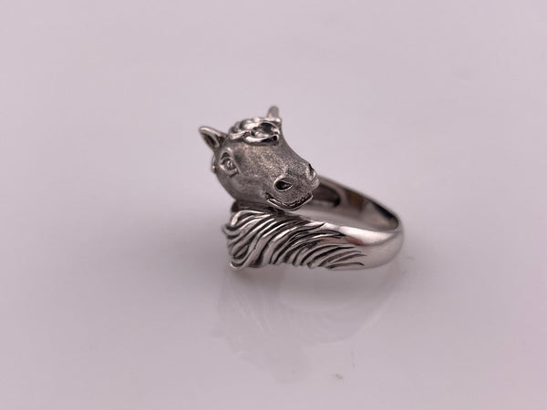 size 6.25 sterling silver horse ring