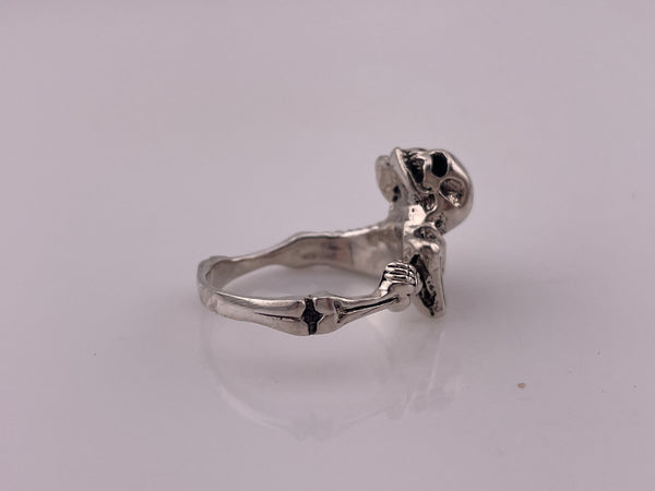 size 10.75 sterling silver skeleton ring