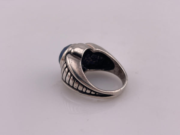 size 6.5 sterling silver denim lapis ring