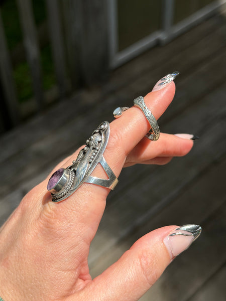 RESERVED PRIVATE LISTING -- sterling silver rings x 2 A7