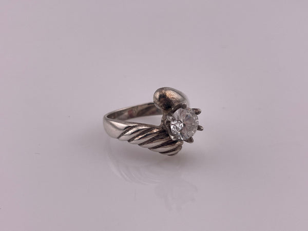 size 6.25 sterling silver rhinestone ring