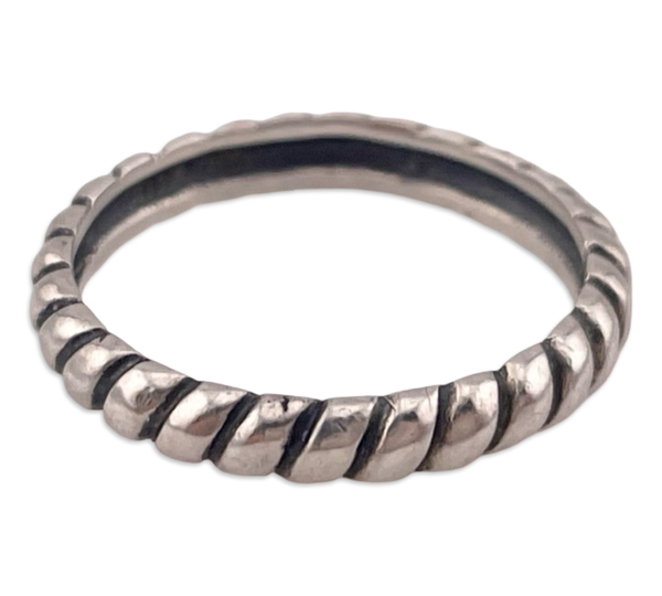 size 7 sterling silver Silpada textured band ring