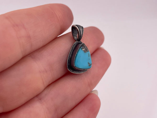 sterling silver turquoise pendant