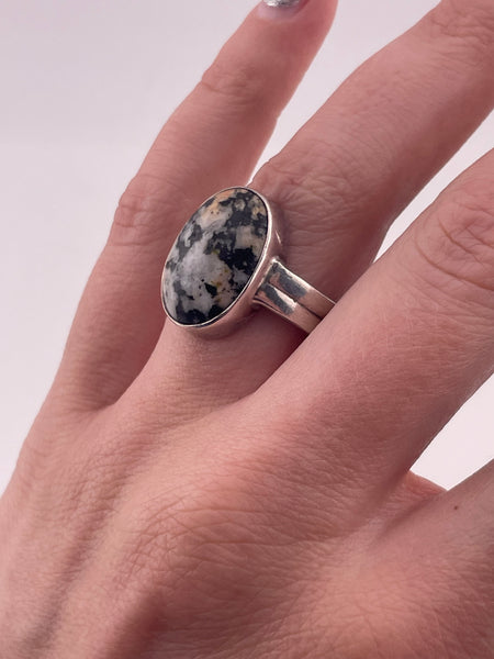 size 6.5 sterling silver jasper ring
