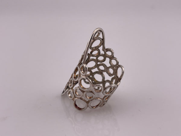 size 5 sterling silver circles ring