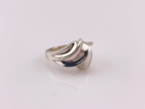 size 7 sterling silver stoneless textured ring