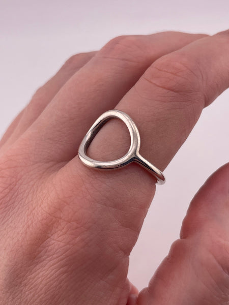 size 9 sterling silver Silpada stoneless circle ring