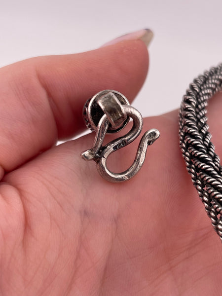 sterling silver 18" heavy 58 grams box wheat chain necklace