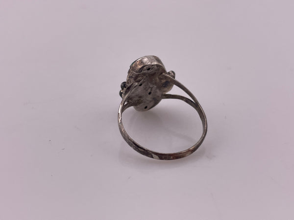 size 7.75 sterling silver turquoise inlay ring