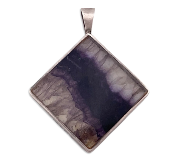sterling silver amethyst pendant