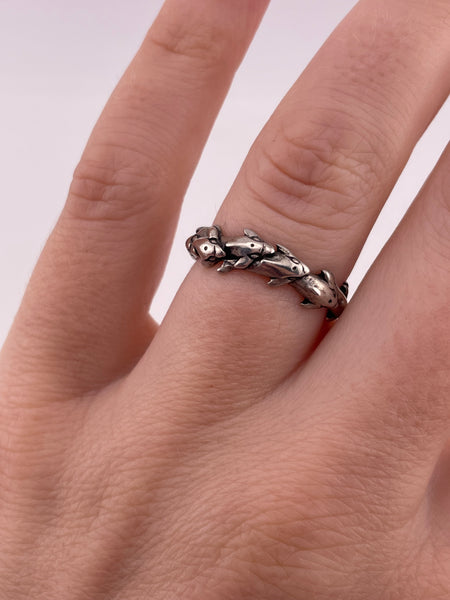 size 6.75 sterling silver Kabana dolphin ring